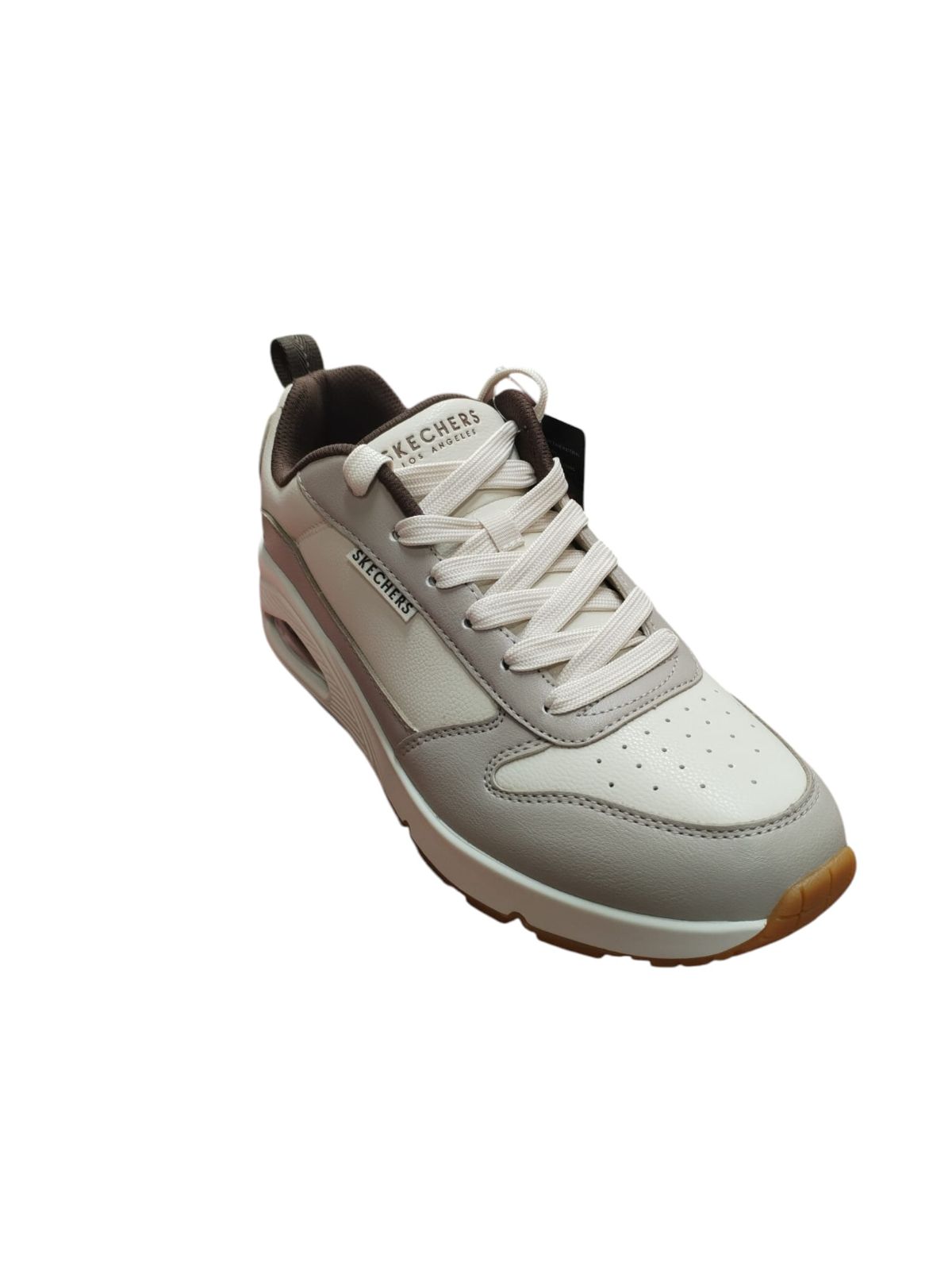 Skechers Sneakers Grigio Bianco Uomo/Donna Comfort