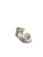 Sandali Asso Bambina Rosa con Fiori Glitterati