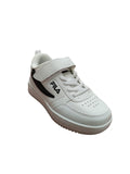 Fila Scarpe Bambino Bianche con Strappo e Lacci