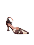 Décolleté Donna ARRES Stampa Mucca con Tacco Medio