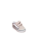 Vans Old Skool V Scarpe Bambino Beige Grigio Velcro