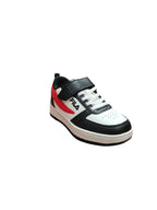 Scarpe Fila Bambino Sneaker Bassa Velcro Bianco Nero Rosso