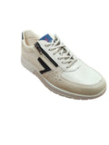Sneaker in vera pelle uomo Casual Beige con Zip e Lacci