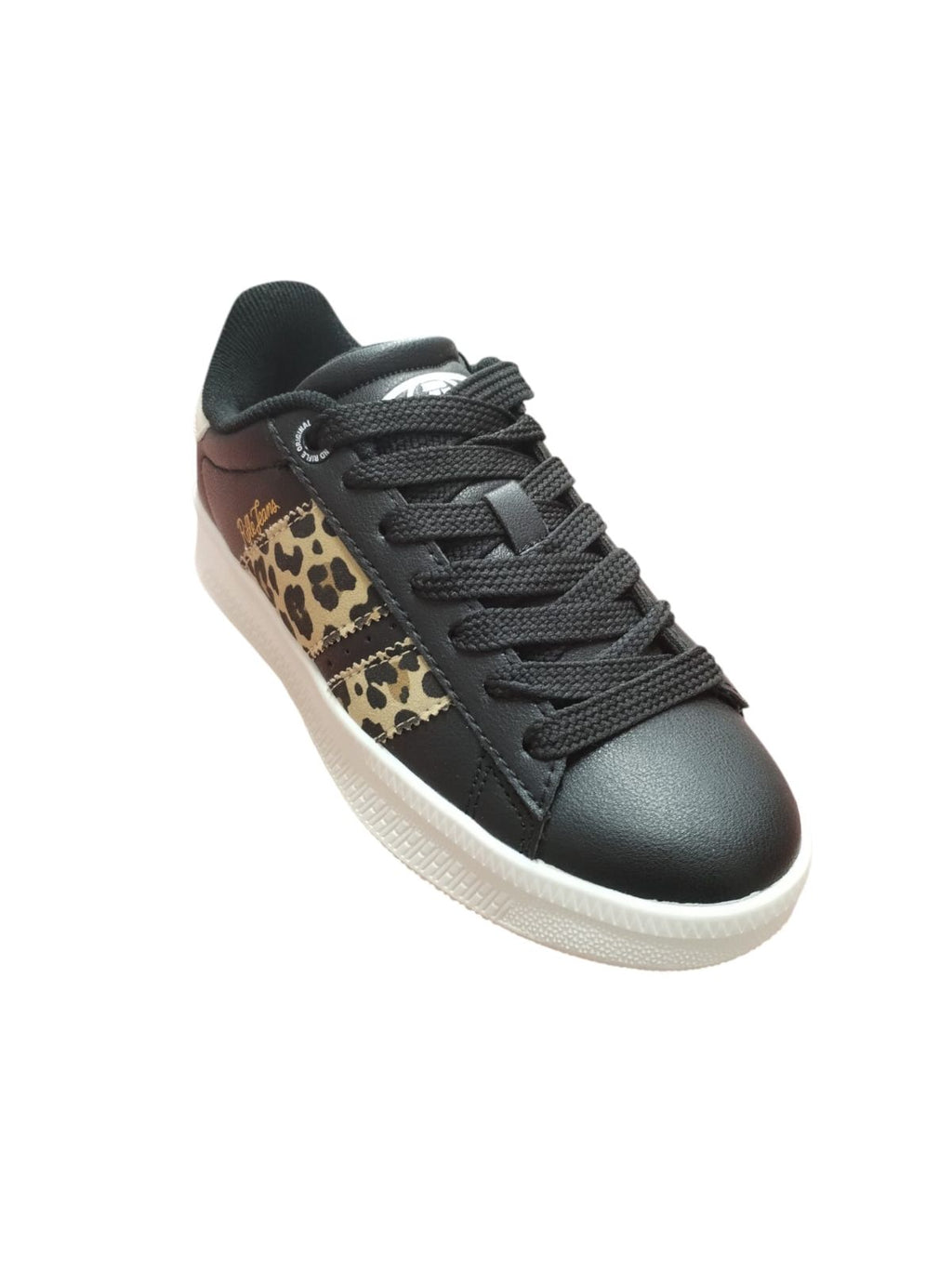 Sneakers Rifle Donna Nere con Dettagli Leopardati