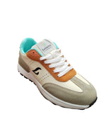 Sneakers Luisetti in vera pelle Casual Uomo/Donna Beige Grigio Arancio