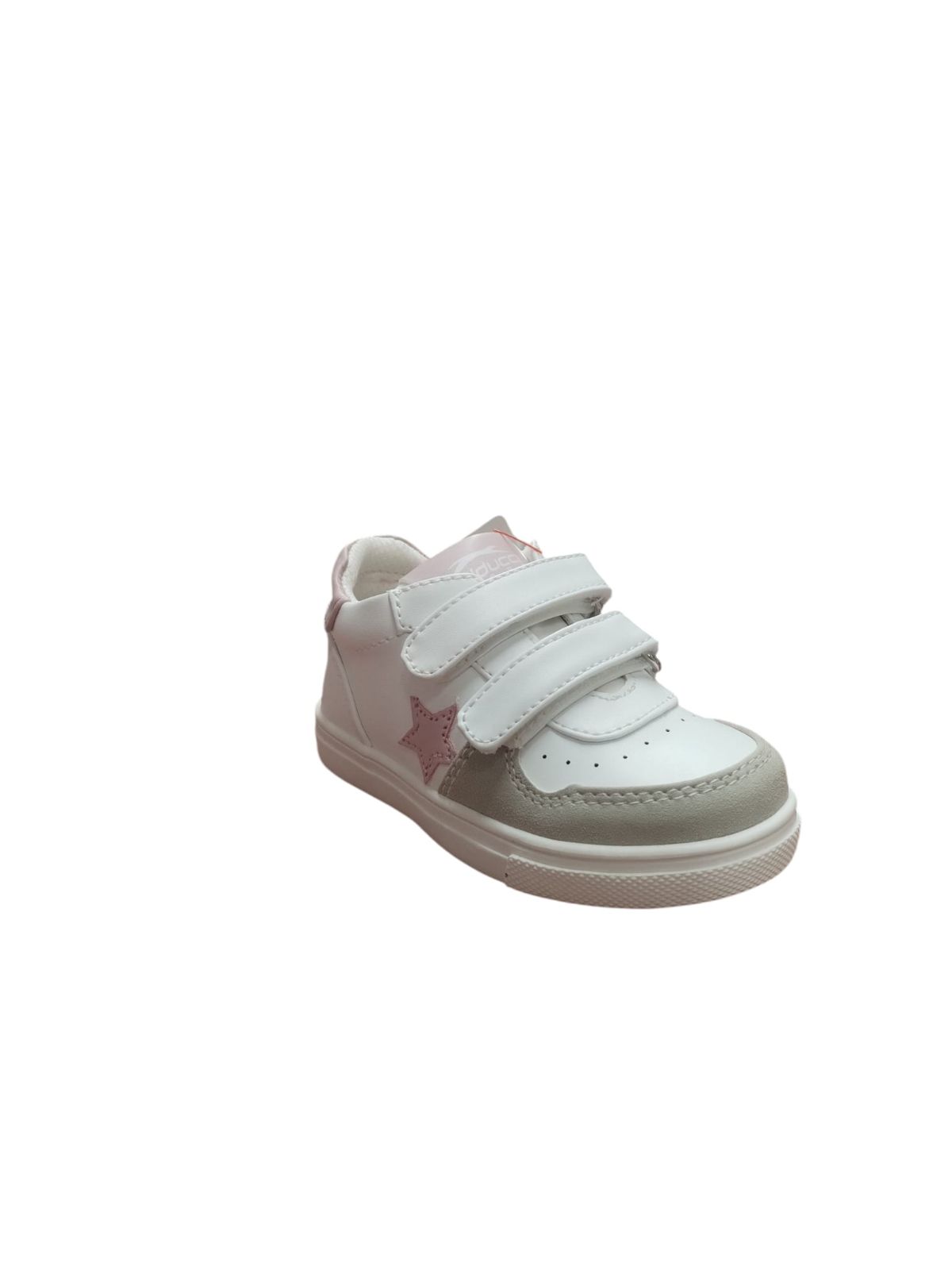 Scarpe Bambina Balducci con Strappi e Stella Rosa Bianco Grigio