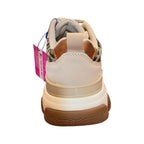 Sneakers Cotton Belt beige con dettagli animalier