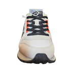 Sneakers SUN68 beige con dettagli fluo