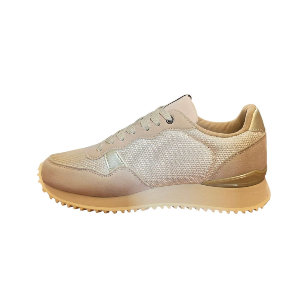 Sneakers Napapijri beige con inserti metallizzati