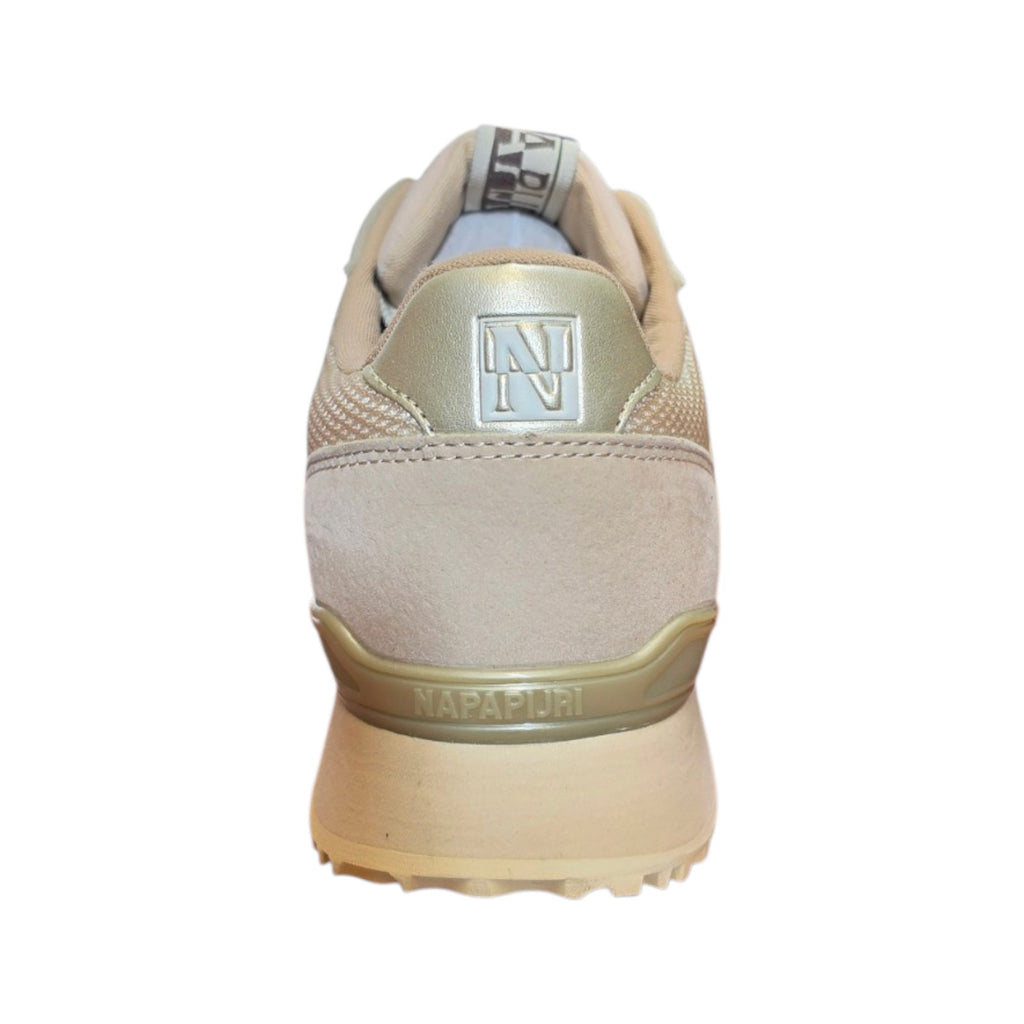 Sneakers Napapijri beige con inserti metallizzati