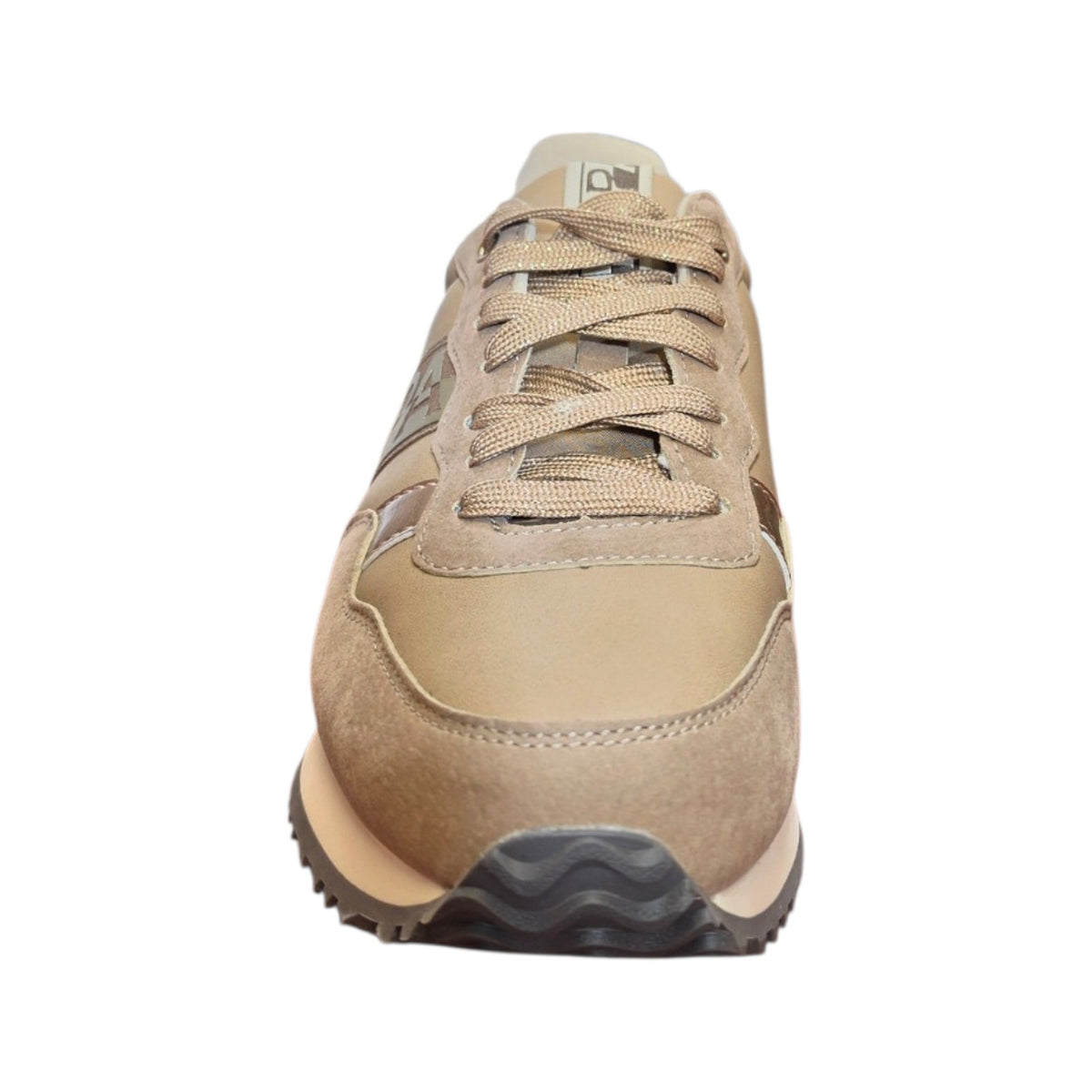 Sneakers donna Napapijri beige con dettagli bronzo