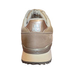 Sneakers donna Napapijri beige con dettagli bronzo