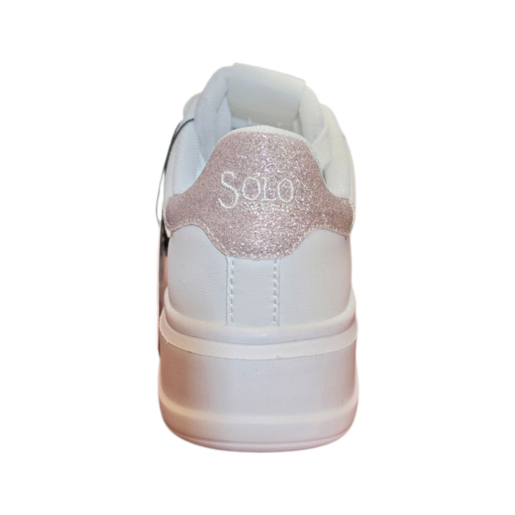 Sneakers Solo Soprani bianche con dettagli rosa