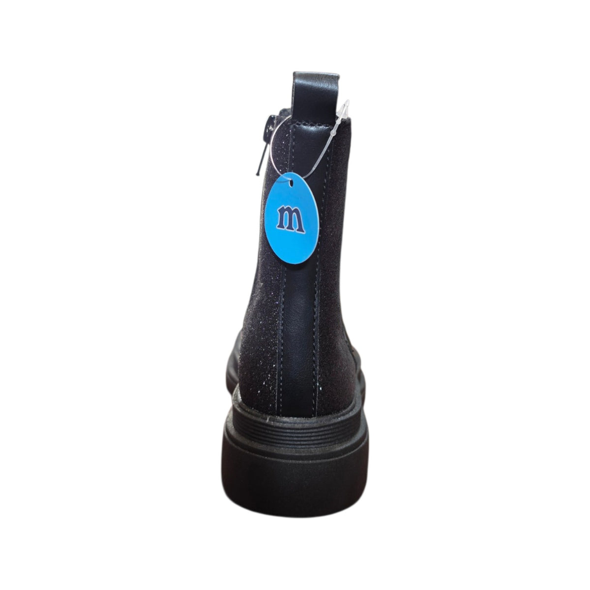 Stivaletto bambina Melania nero con elastico glitter