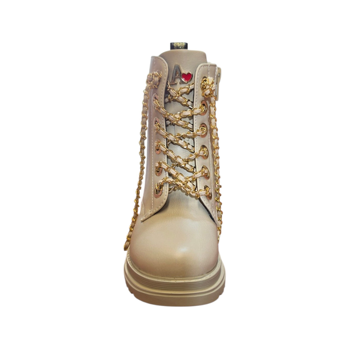 Anfibio bambina Asso beige con catena dorata