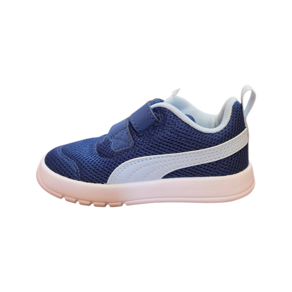 Sneakers bambino Puma blu con doppio strappo