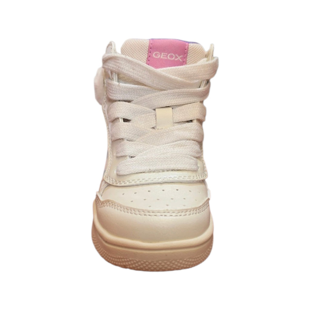 Sneakers alta bambina Geox con fantasia animaletto
