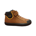 Sneaker alta bambino cuoio con strappo