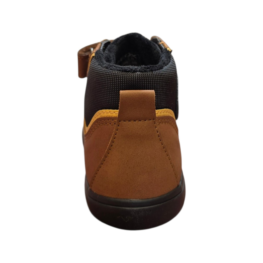 Sneaker alta bambino cuoio con strappo