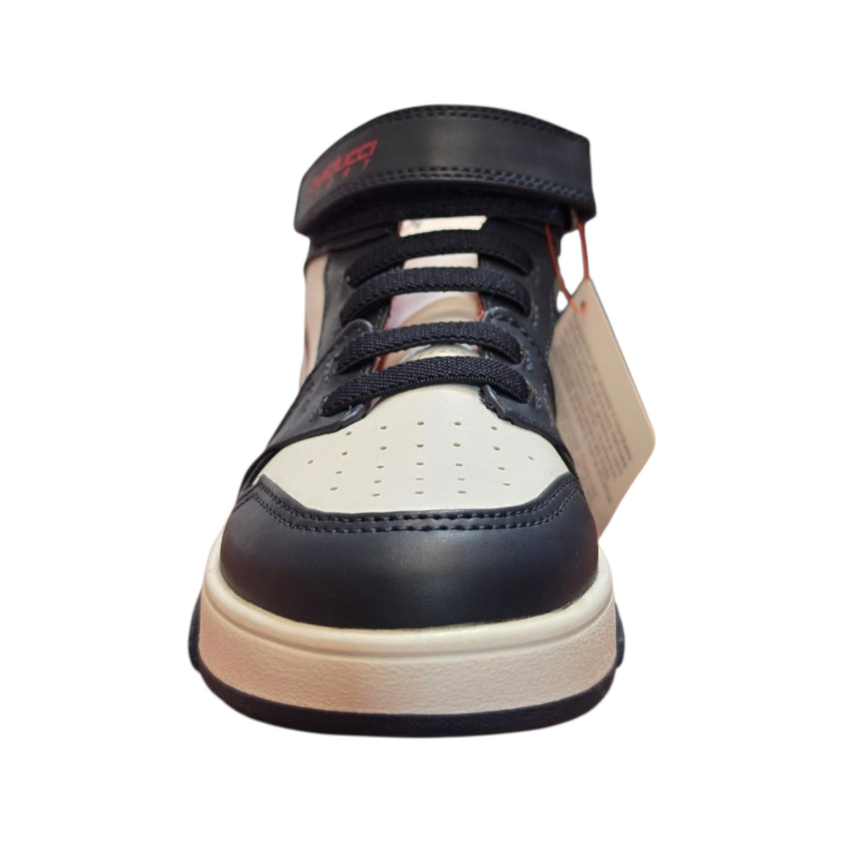 Sneaker alta bambino blu bianco e rosso