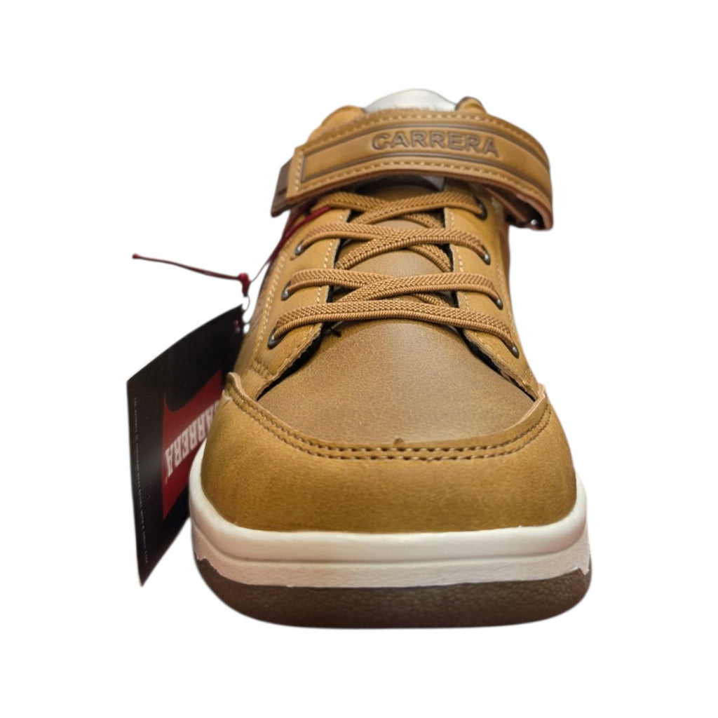 Sneaker bambino senape con strappo