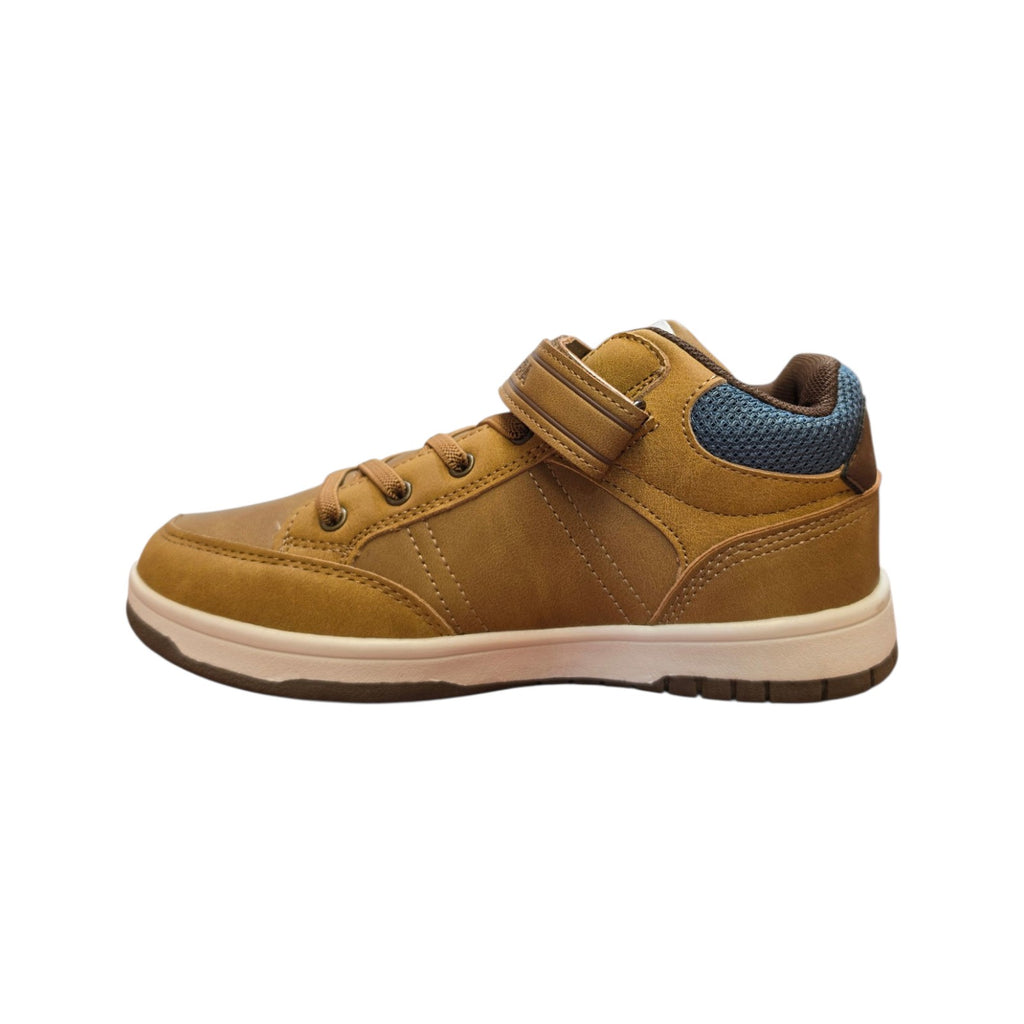 Sneaker bambino senape con strappo