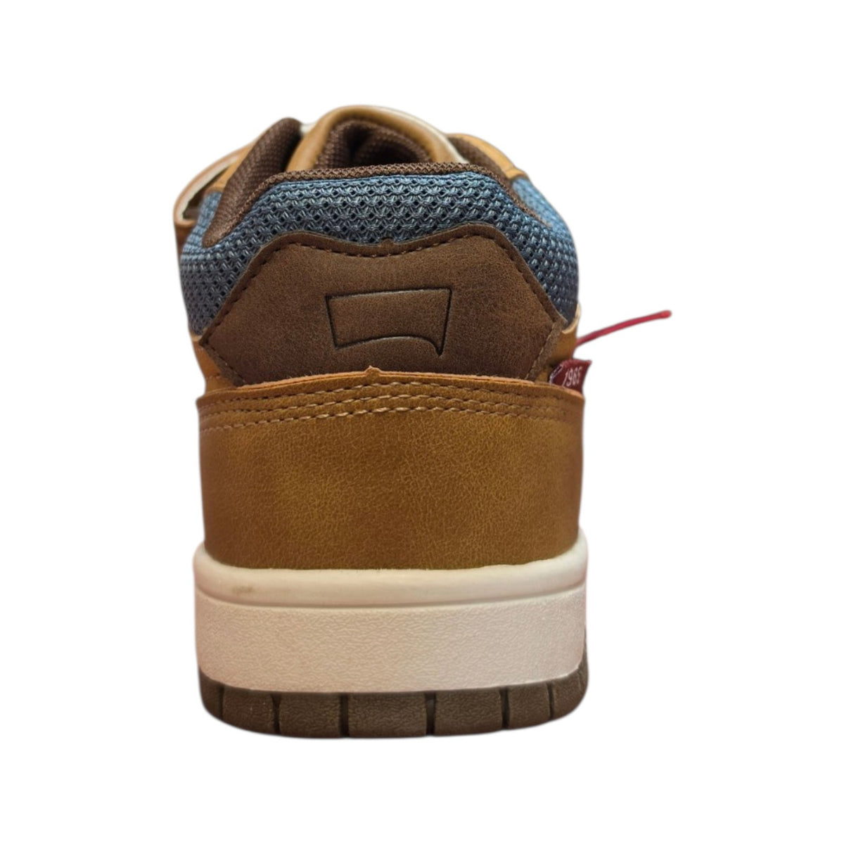 Sneaker bambino senape con strappo