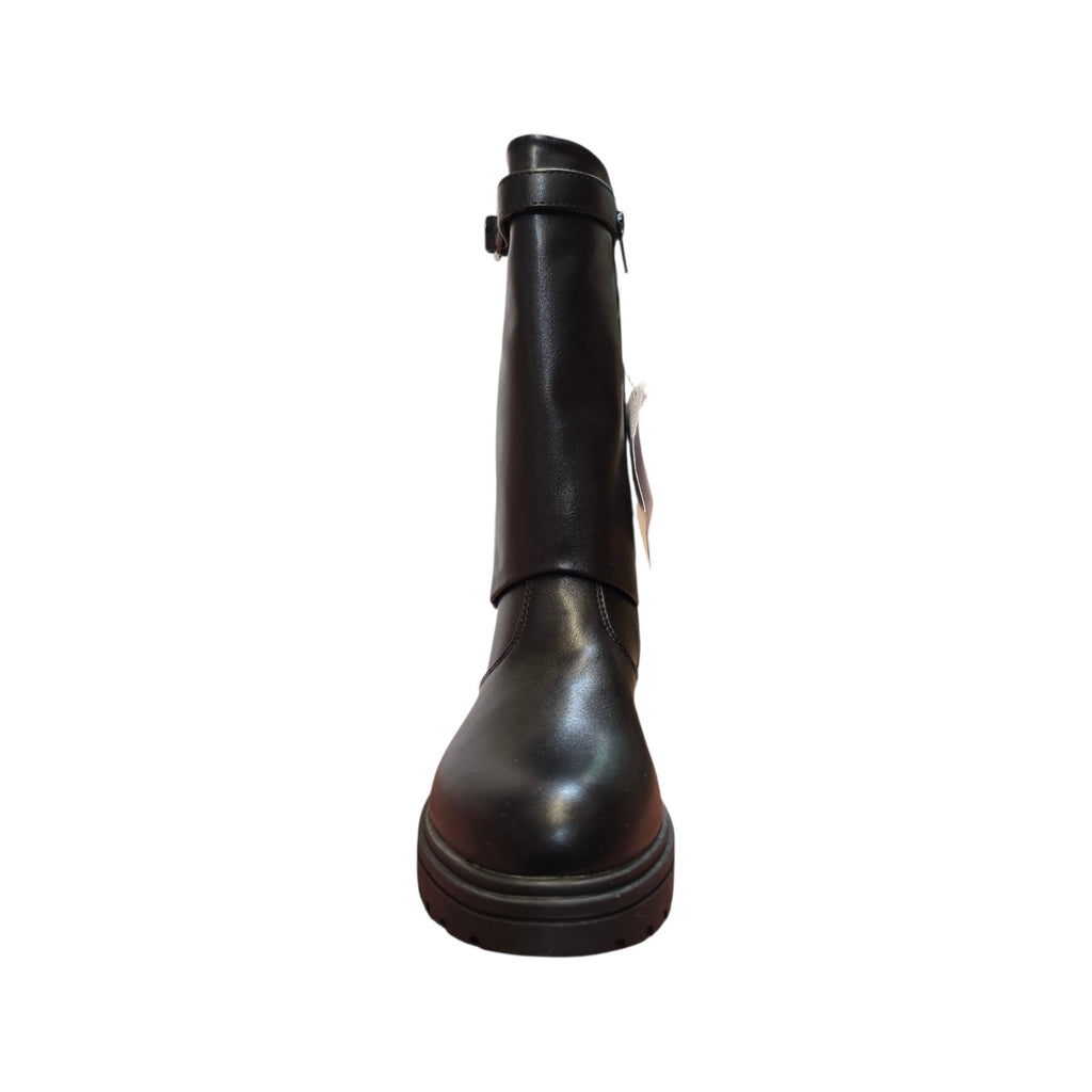 Stivale alto nero con fibbia