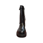 Stivale alto nero con fibbia