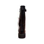 Stivale alto nero con fibbia