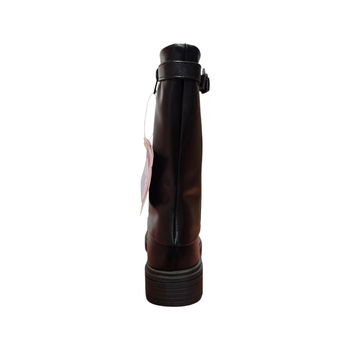 Stivale alto nero con fibbia