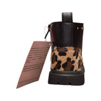 Balducci – Anfibio bambina nero con inserto animalier