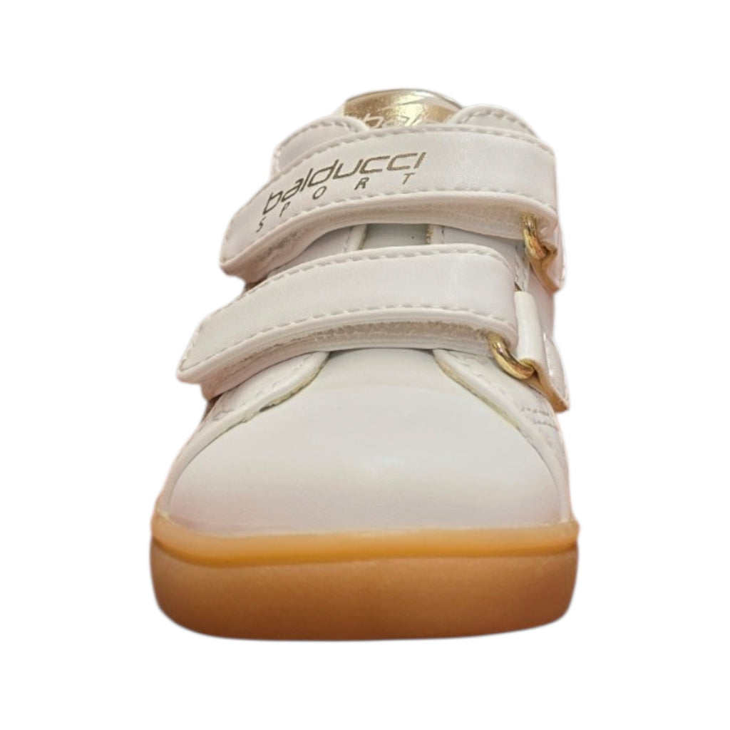 Balducci – Sneaker primi passi bianca con stella oro