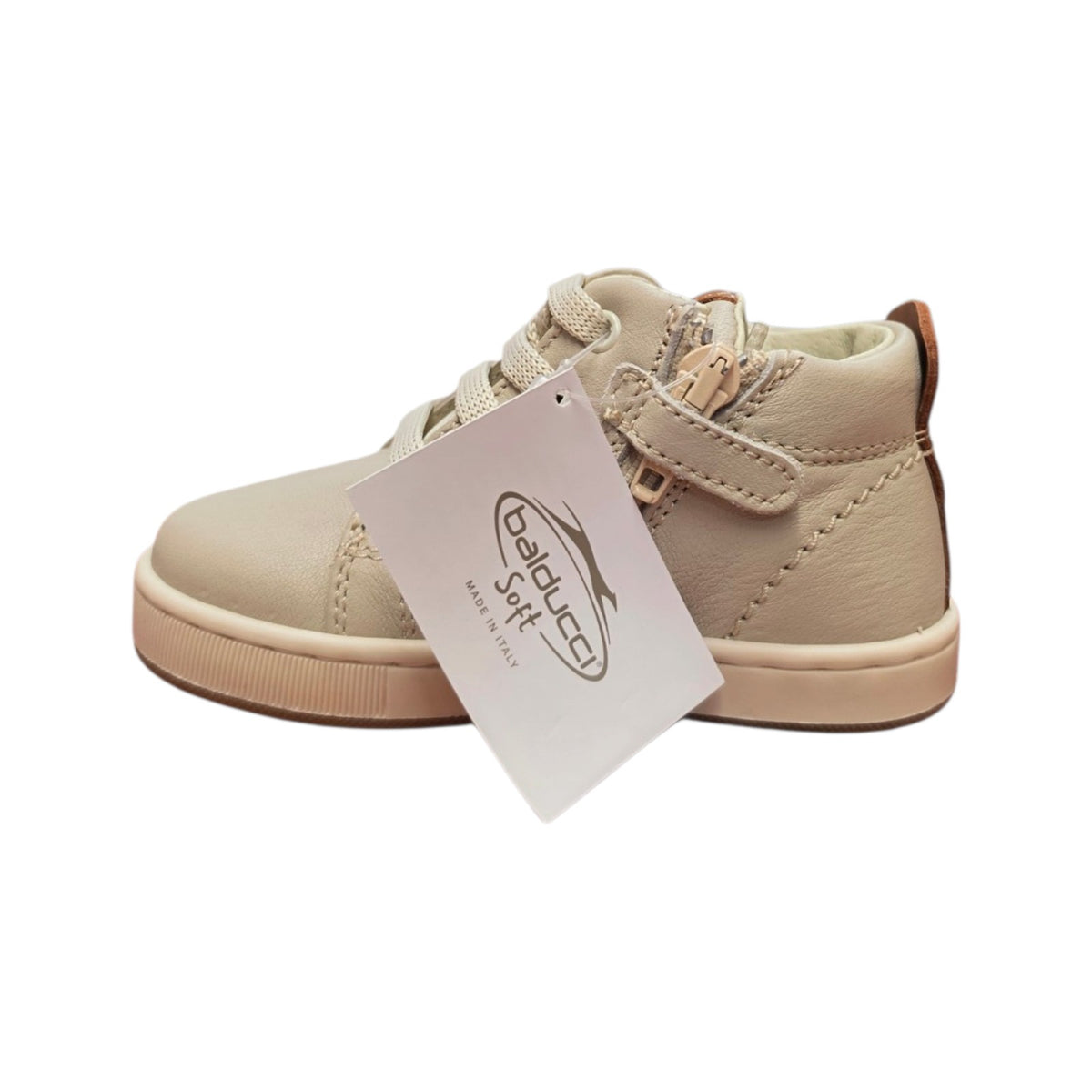 Balducci – Sneaker primi passi panna con stella