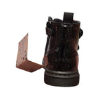 Lumberjack – Stivaletto bambina nero lucido con fiori fucsia