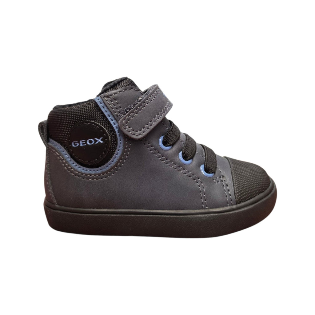 Geox – Sneaker bambino grigio con dettagli azzurri