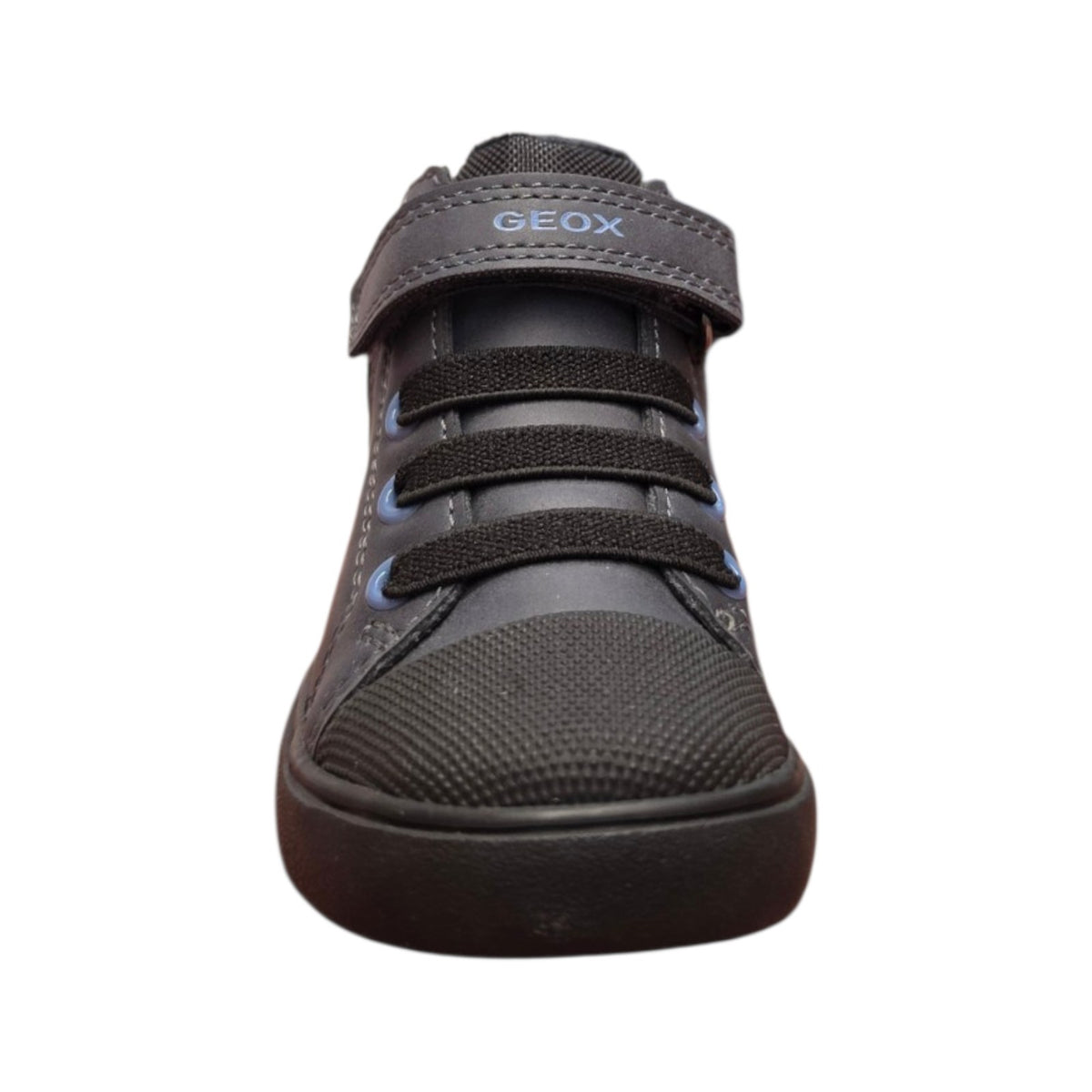 Geox – Sneaker bambino grigio con dettagli azzurri