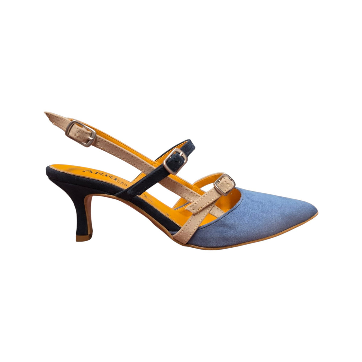 Décolleté ARRES blu tacco 5