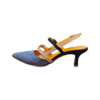 Décolleté ARRES blu tacco 5