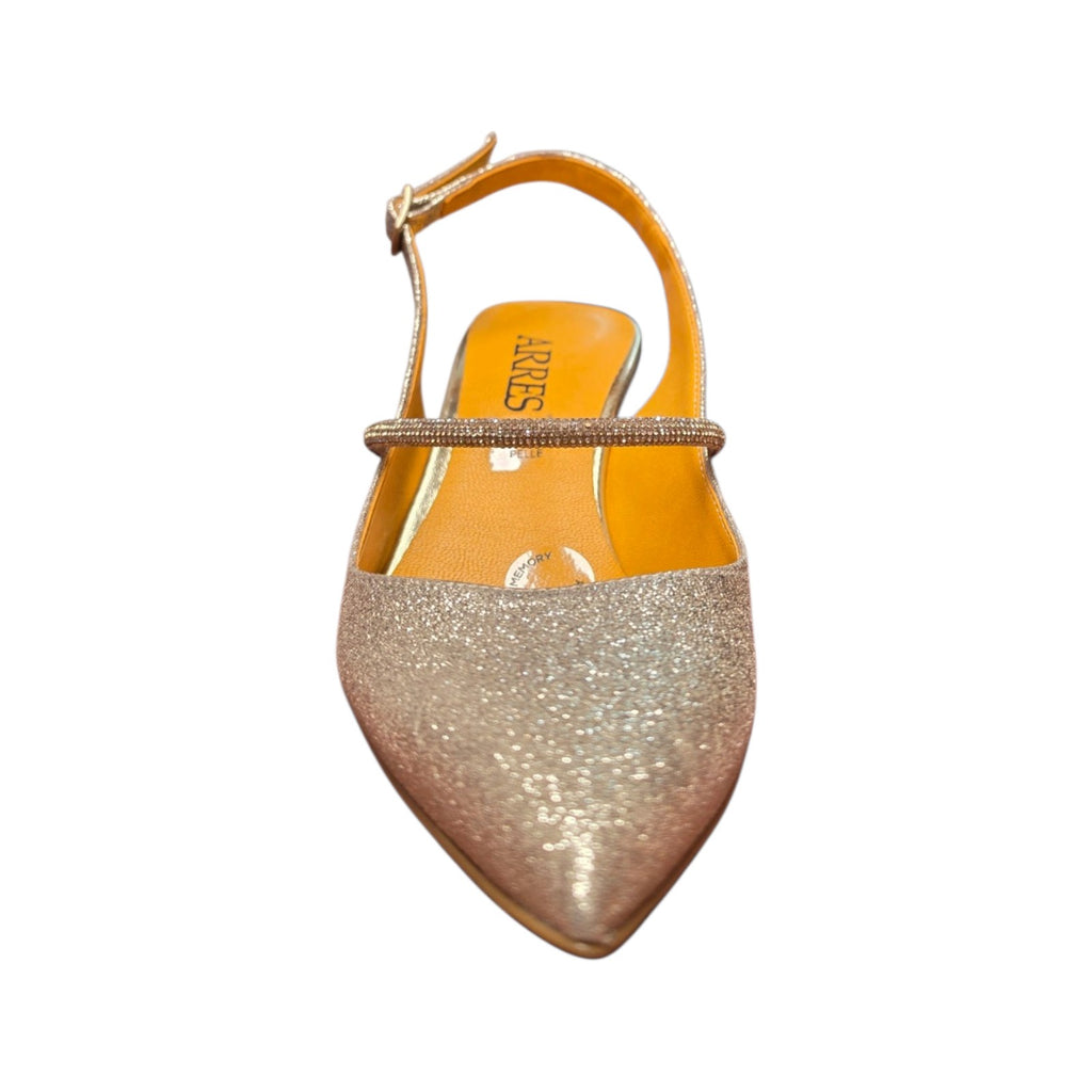 Décolleté ARRES champagne glitter tacco 5