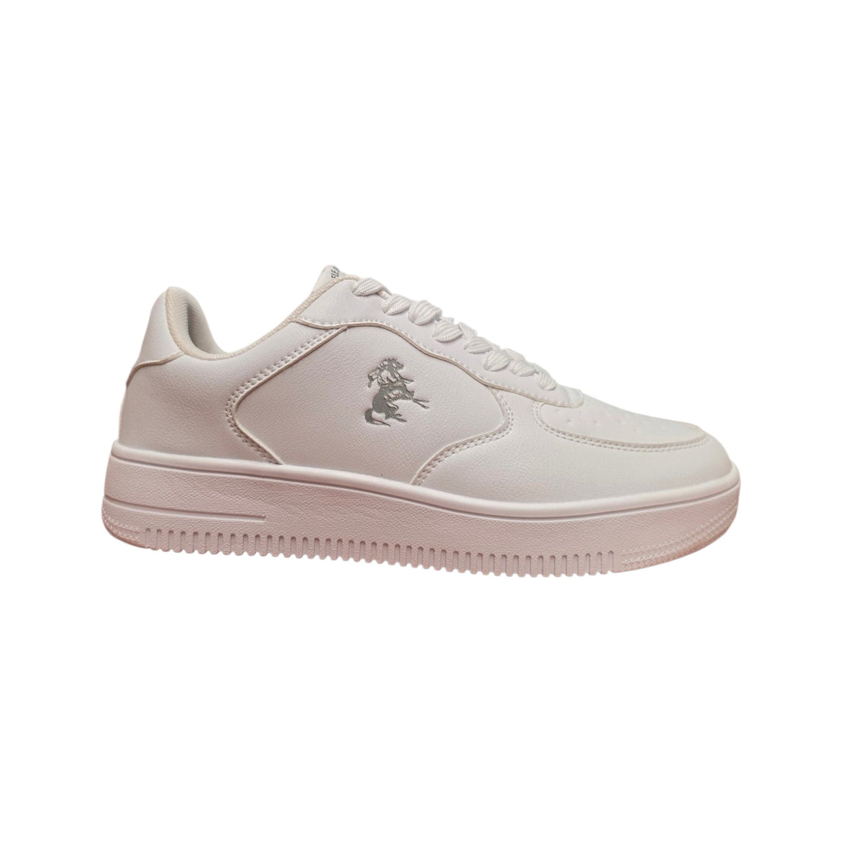 Rifle – Sneaker casual bianca con suola platform