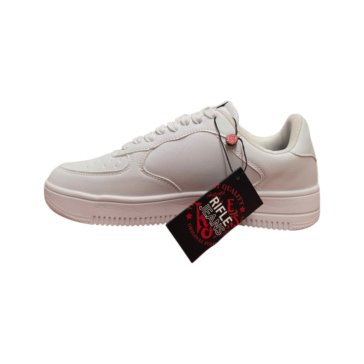 Rifle – Sneaker casual bianca con suola platform