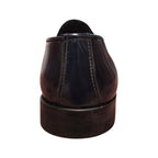 Prodotto italiano – Mocassino elegante blu con nappine