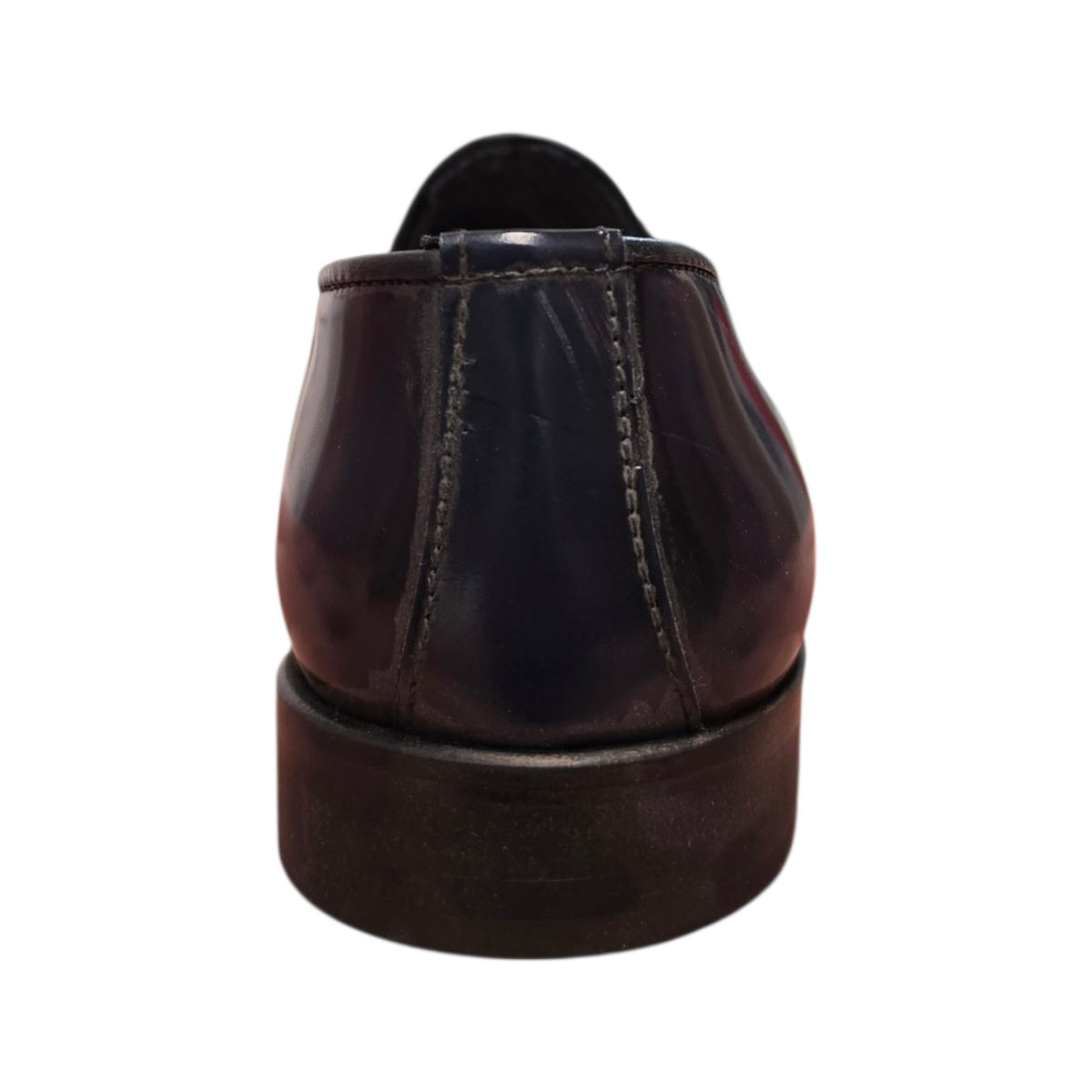 Prodotto italiano – Mocassino elegante blu con nappine