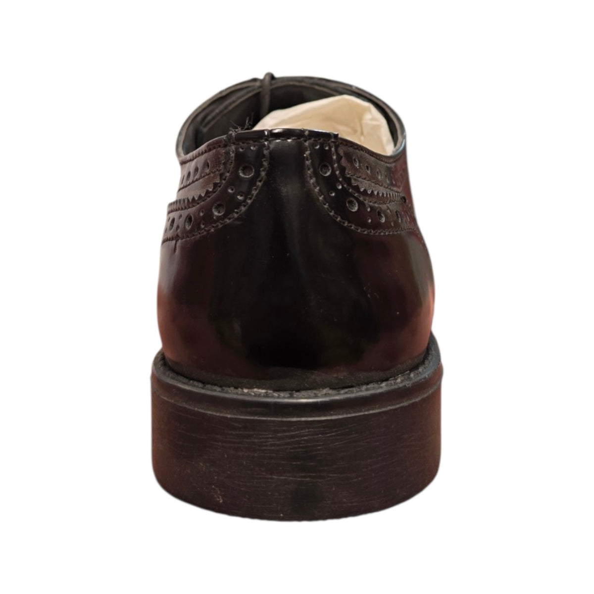 Scarpa brogue elegante con traforature nera