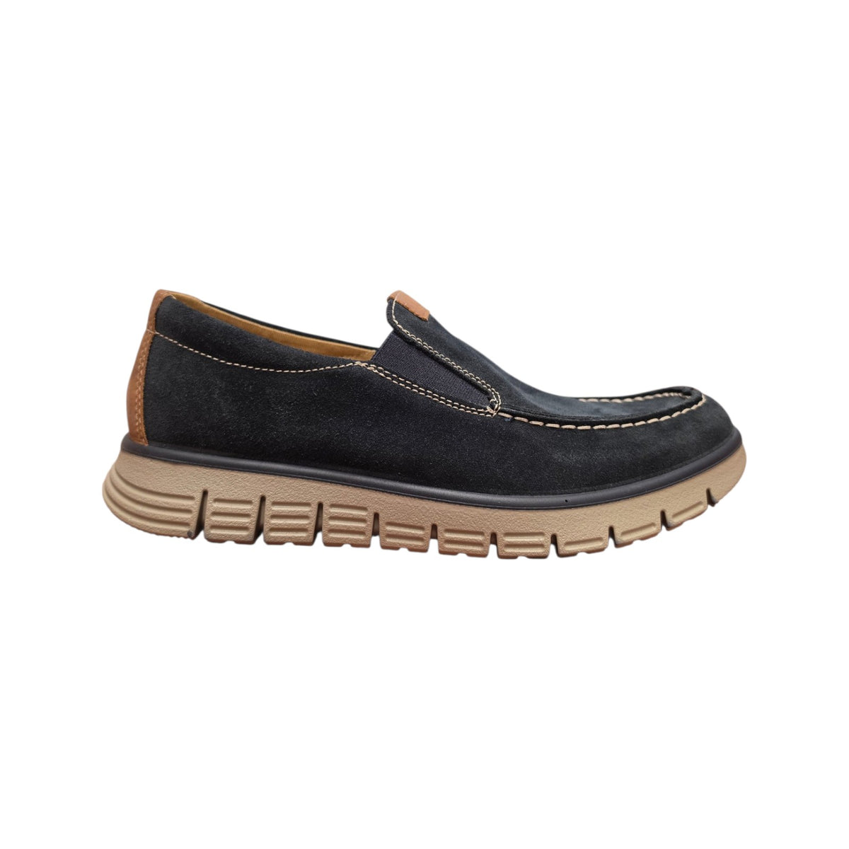Imac - Mocassino casual con suola flessibile blu