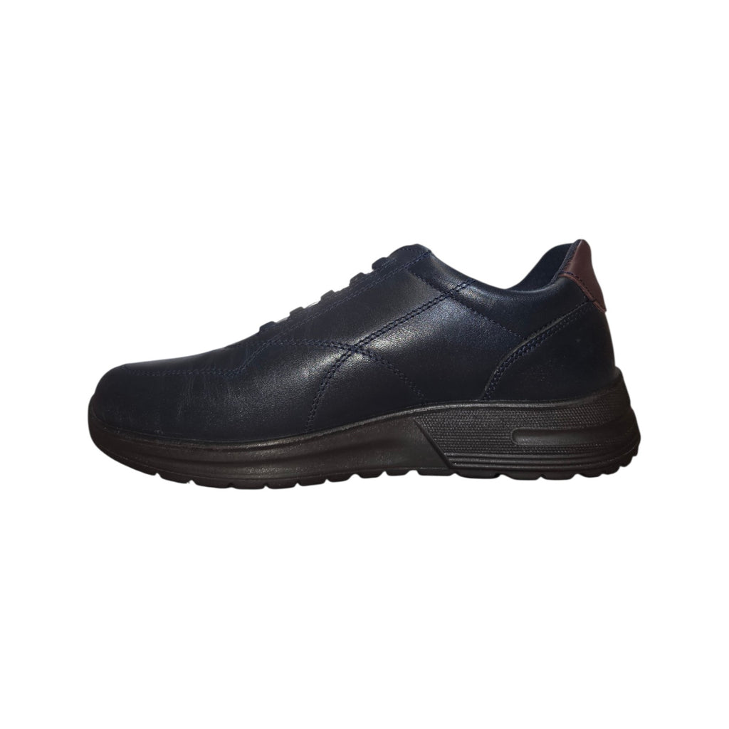 Luisetti - Sneaker casual blu con suola scura