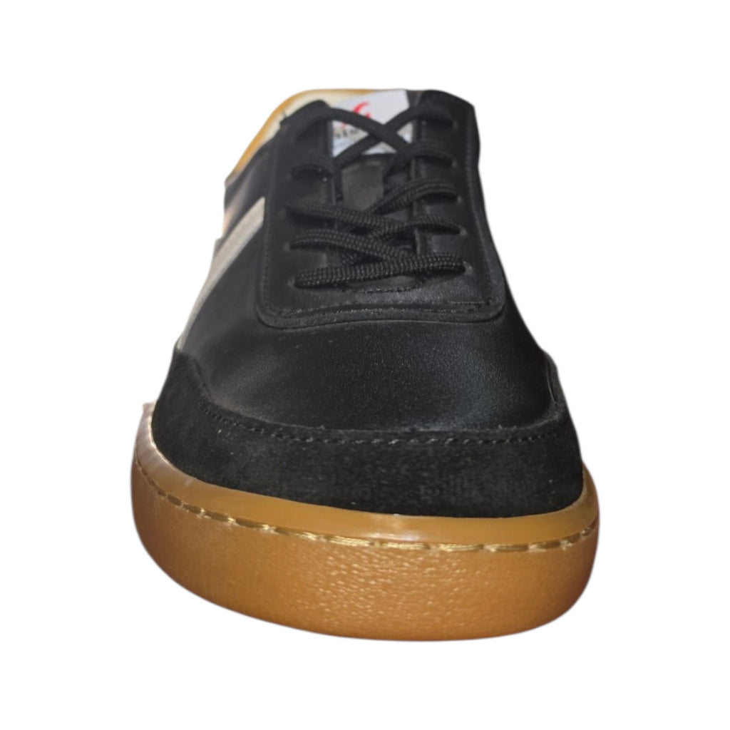 Luisetti - Sneaker casual blu con suola caramello