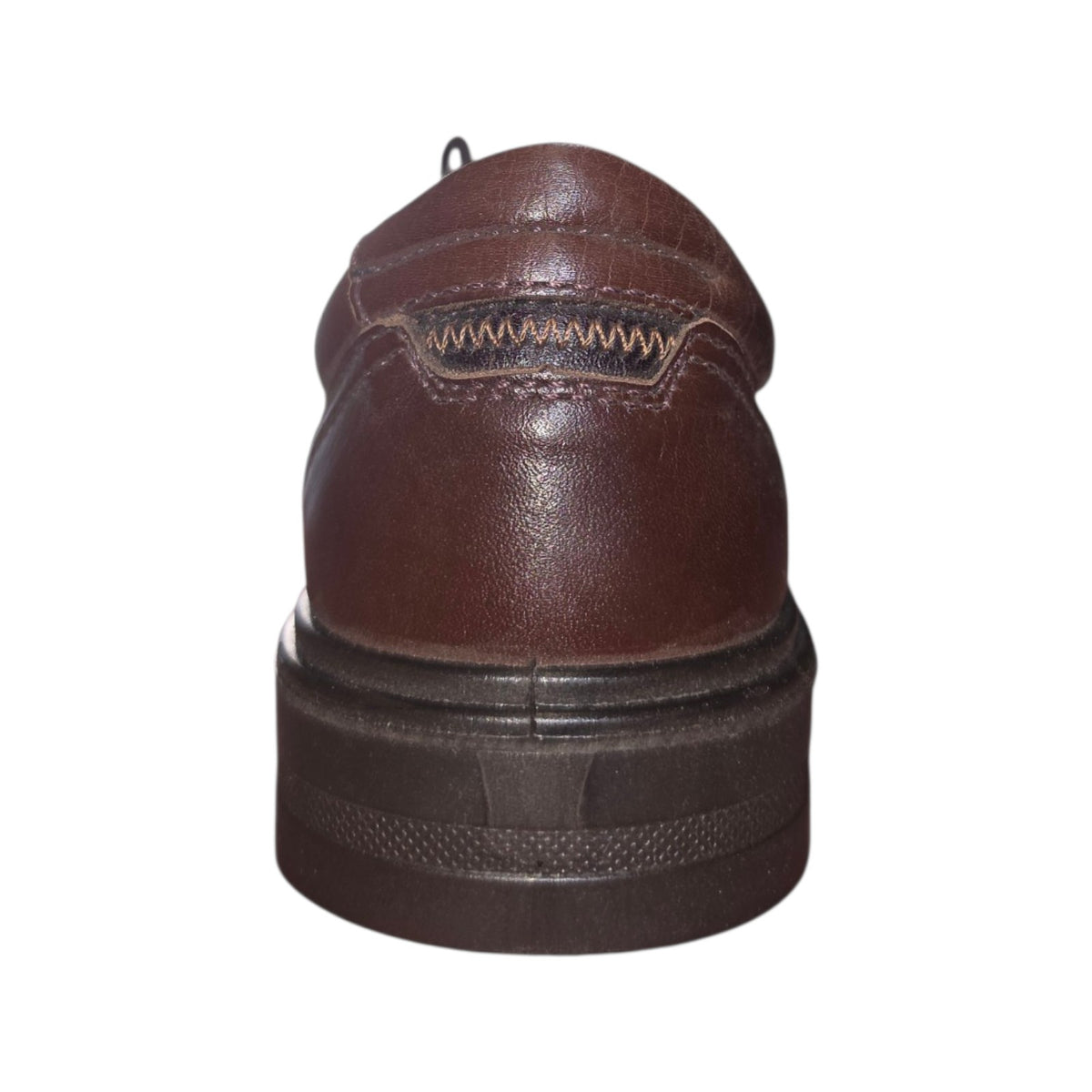Luisetti scarpa stringata marrone con cuciture a vista