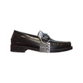 Gianmarco Venturi mocassino marrone scuro con cuciture decorative